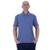 Camisa Gola Polo Masculina Malha Piquet 50% Algodão 50% Poliéster Penteado Rentex MXD Conceito - Azul Claro