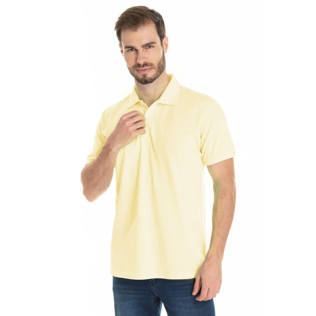 Camisa Gola Polo Piquet Masculina Básica Lisa