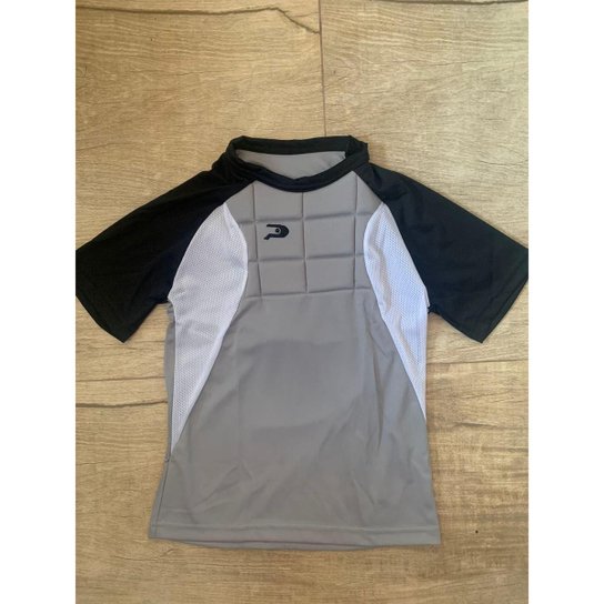 Camisa Goleiro Placar Cinza Ad. Nº1 Infantil - Cinza Menor preço em Camisa Goleiro Placar Cinza Ad. Nº1 Infantil - Cinza