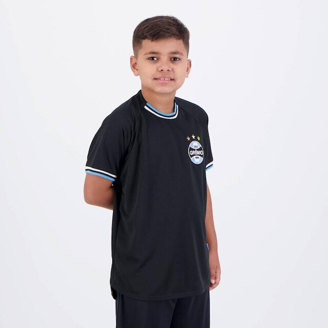 Camisa Grêmio Esportiva Juvenil Preta