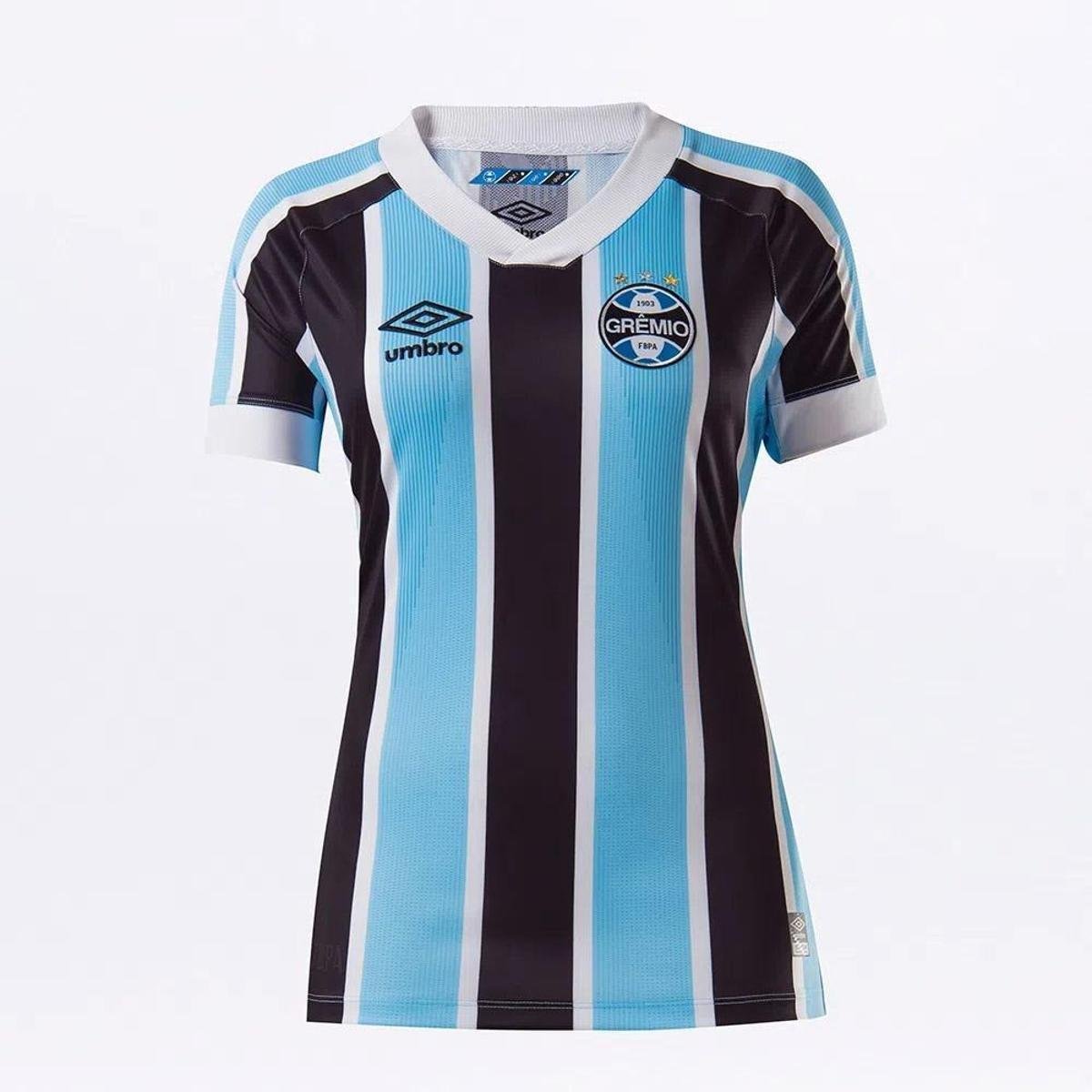 camisa gremio feminina tricolor