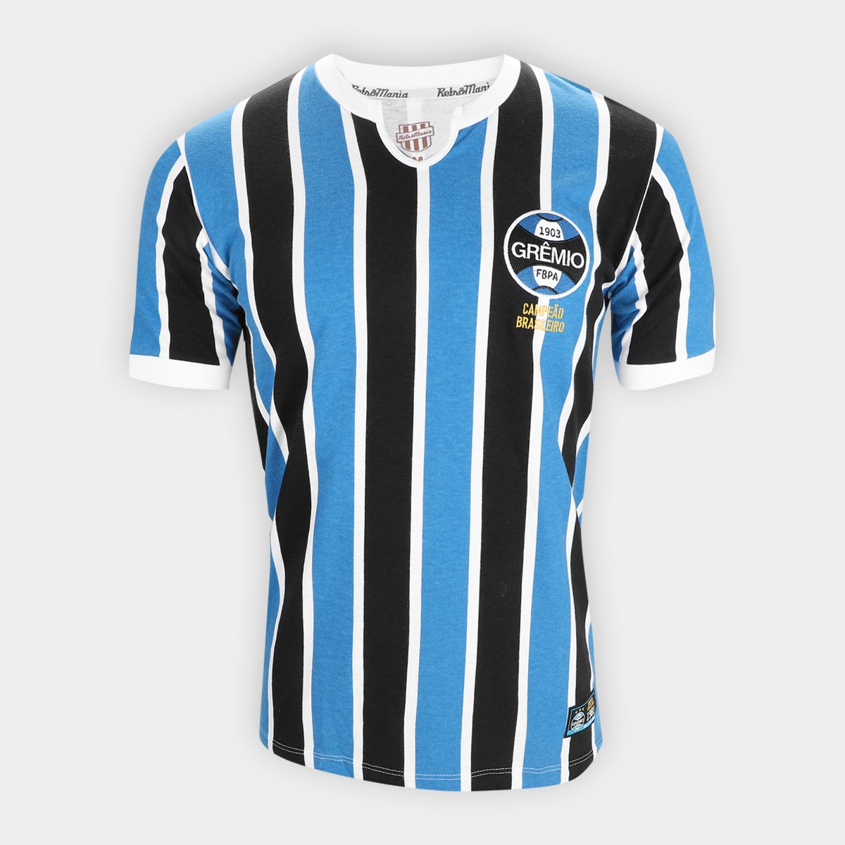 Camisa Grêmio I 1981 RetrôMania Masculina Menor preço em Camisa Grêmio I 1981 RetrôMania Masculina
