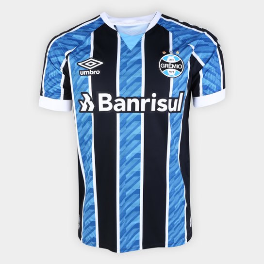 Camisa Gremio I 20 21 S N Jogador Umbro Masculina Azul Branco Netshoes