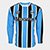 Camisa Grêmio I 23/24 s/n° Torcedor Umbro Manga Longa Masculina - Azul+Preto