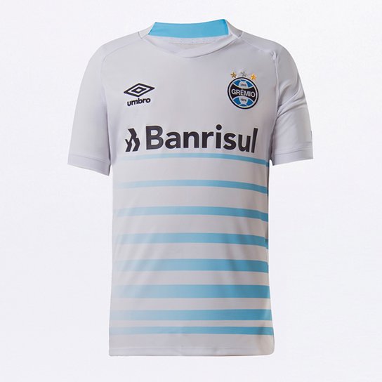 Camisa Grêmio Juvenil II 21/22 s/n° Torcedor Umbro - Branco+Azul Menor preço em Camisa Grêmio Juvenil II 21/22 s/n° Torcedor Umbro - Branco+Azul