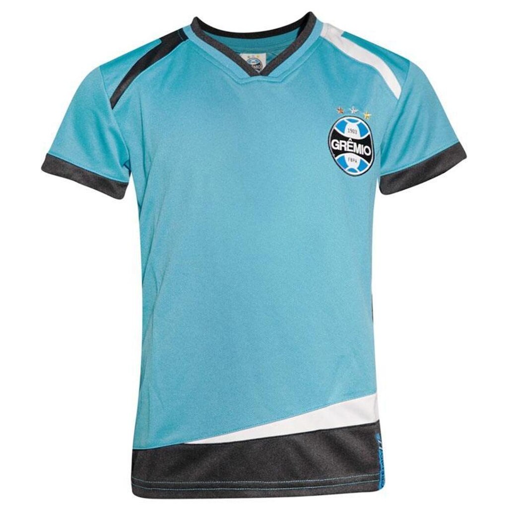 Camisa Grêmio Licenciada Triangle Turquesa Infantil