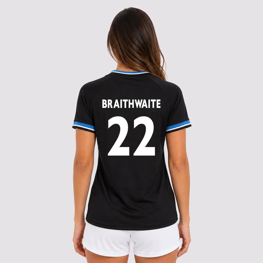 Camisa Grêmio Orion Feminina Preta 22 Braithwaite