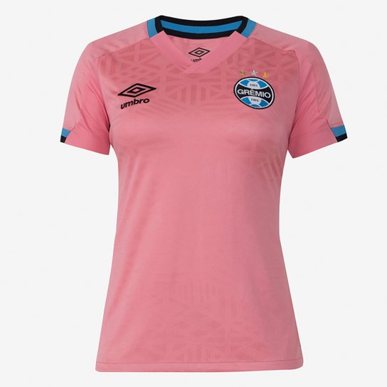 Camisa Grêmio Outubro Rosa 22/23 s/n° Torcedor Umbro Feminina - Rosa Menor preço em Camisa Grêmio Outubro Rosa 22/23 s/n° Torcedor Umbro Feminina - Rosa