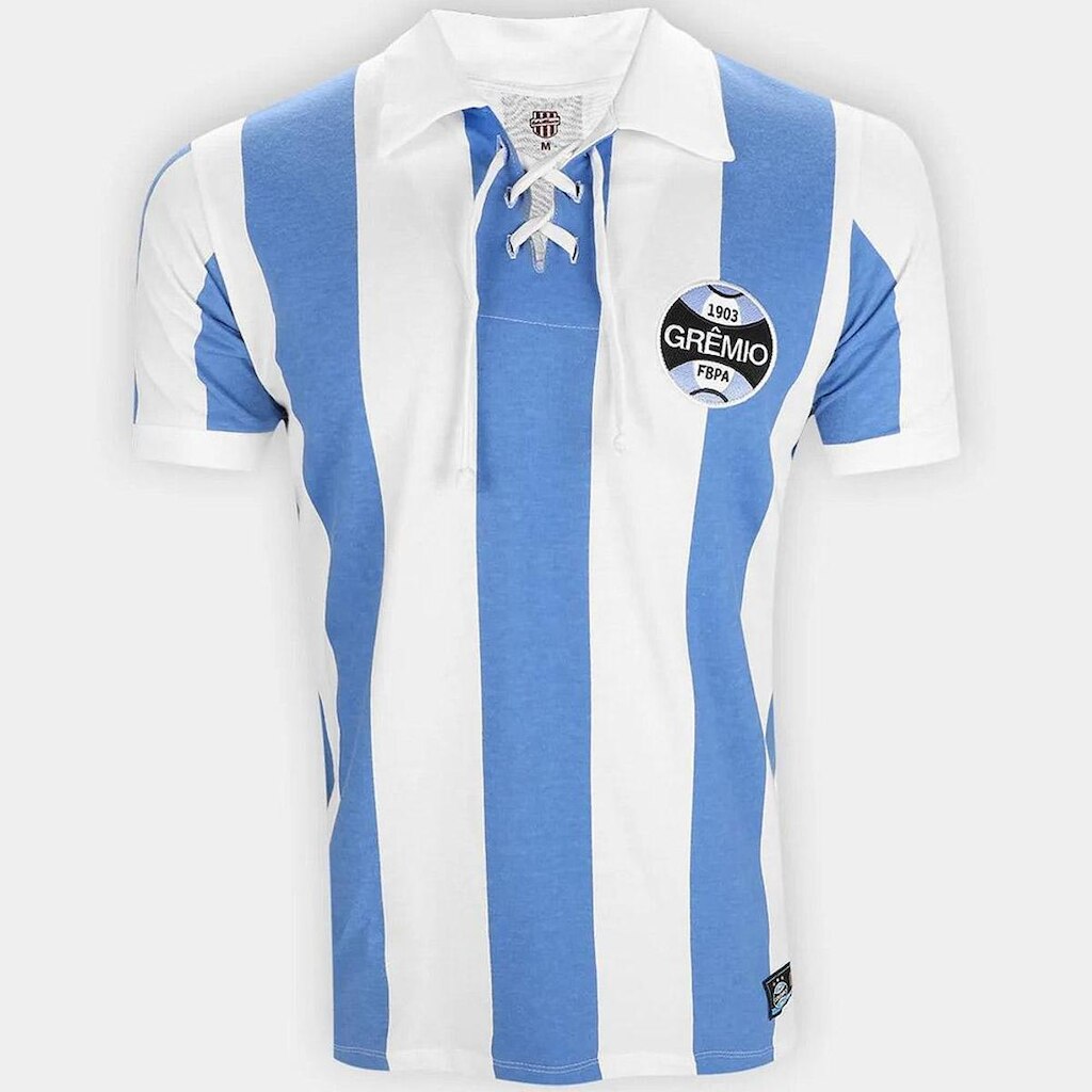 Camisa Grêmio Retrô 1917 Listrada Masculina