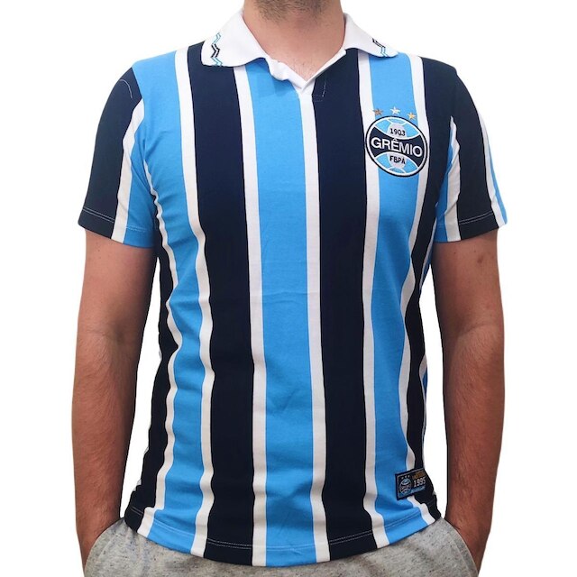 Camisa Grêmio Retrô 1995 Algodão Oficial