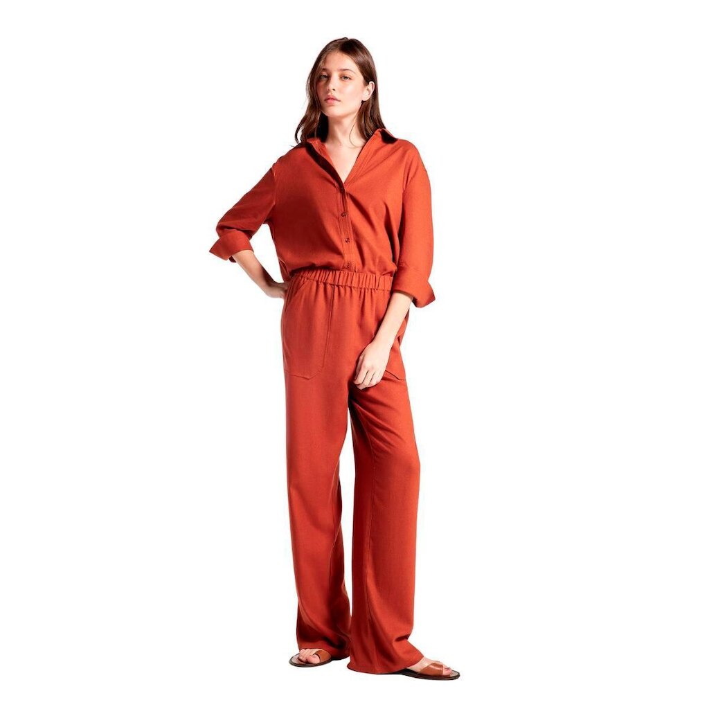 Camisa Hering Feminina Manga 7/8 Com Linho