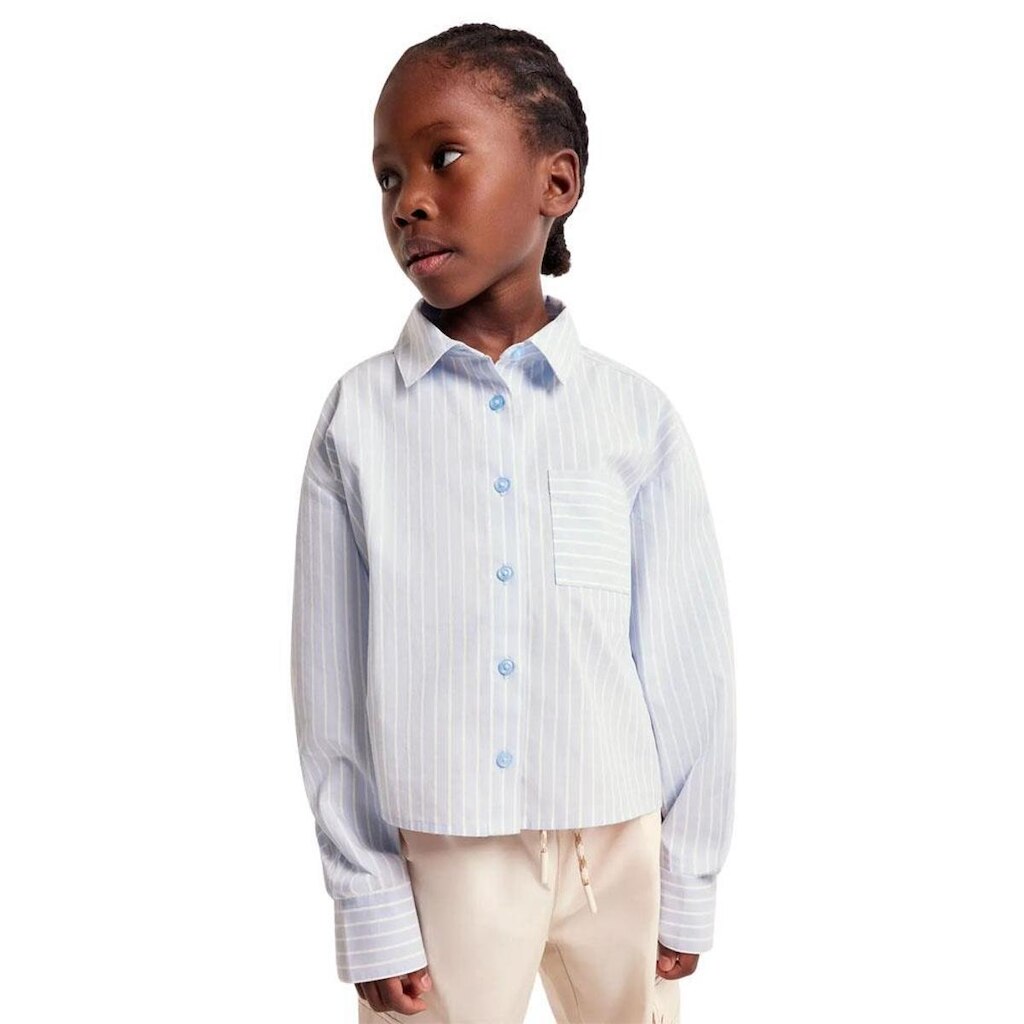 Camisa Hering Infantil Menina Em Tricoline Fio Tinto