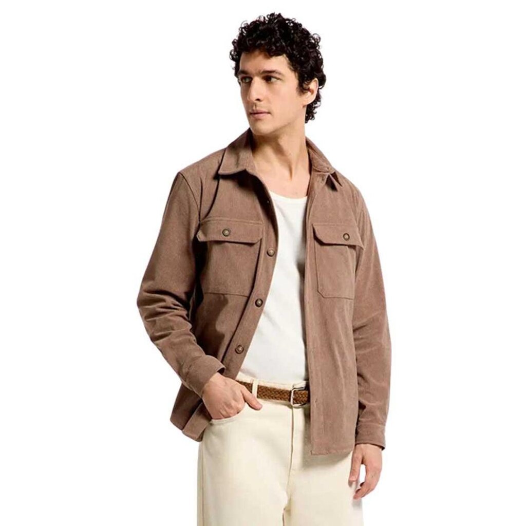Camisa Hering Overshirt em Veludo Cotelê