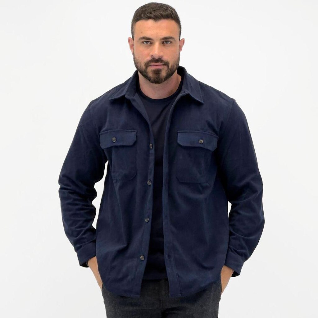 Camisa Hering Veludo Cotelê Manga Longa Masculina