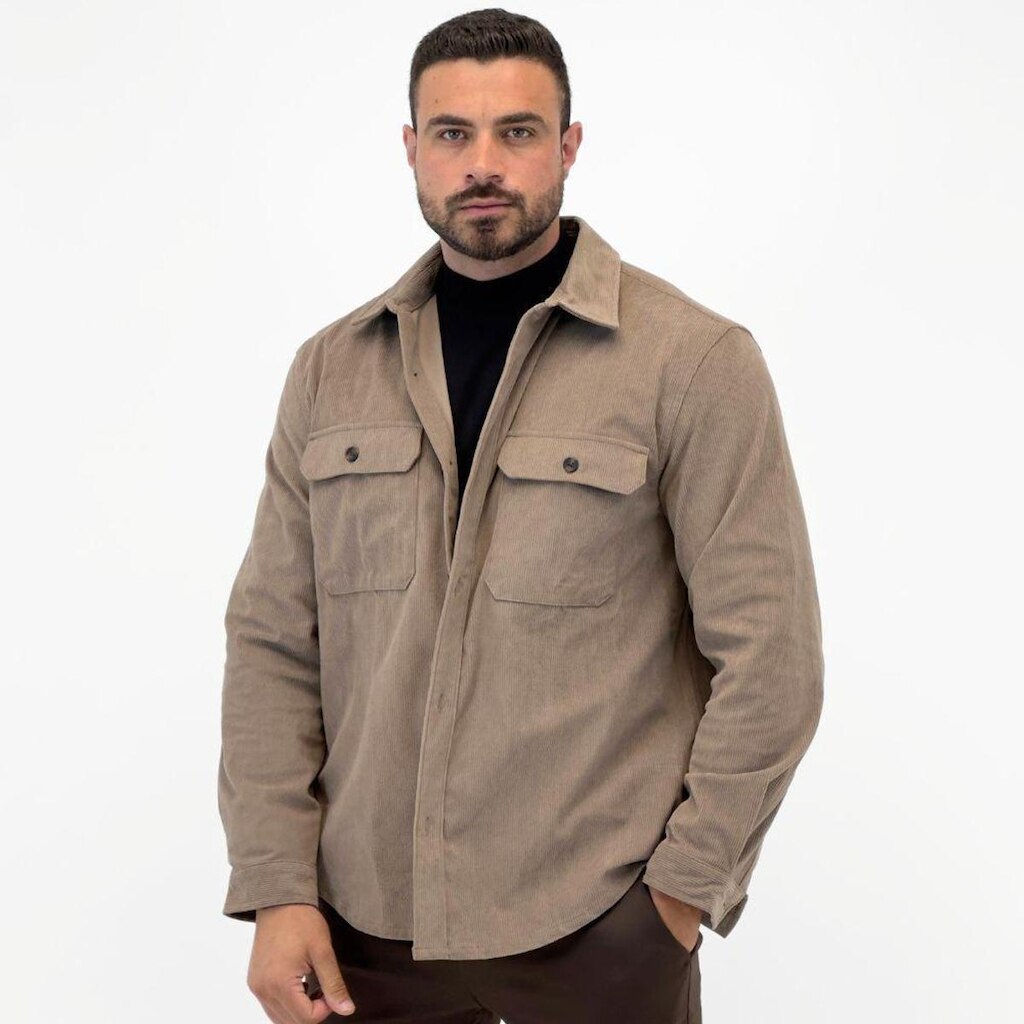 Camisa Hering Veludo Cotelê Manga Longa Masculina