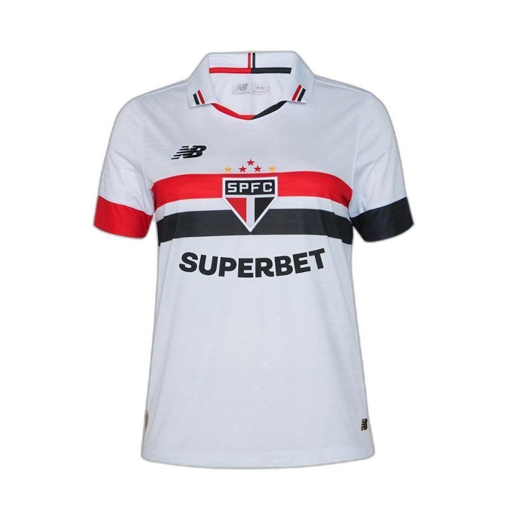 Camisa Home Spfc 2024 Torcedor C/P Feminina