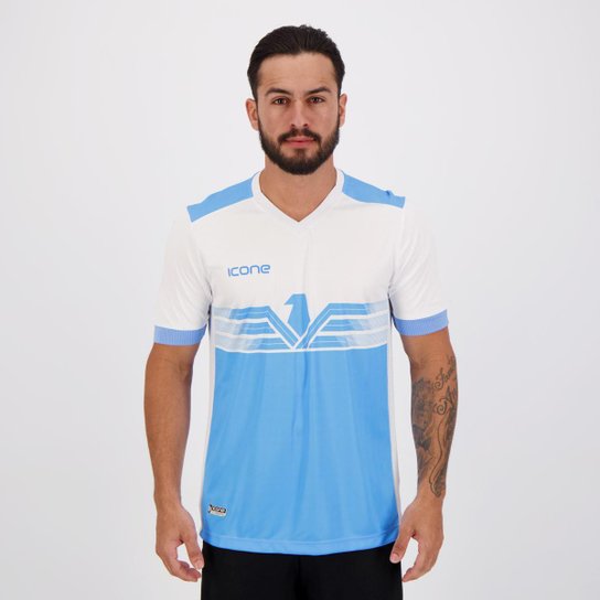 Camisa Ícone Sports Eagle Azul e Branca - Azul Menor preço em Camisa Ícone Sports Eagle Azul e Branca - Azul