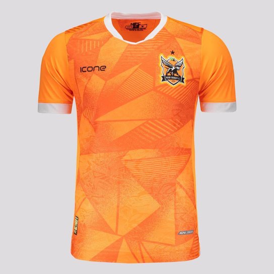 Camisa Icone Sports Nova Iguaçu I 2023 - Laranja Menor preço em Camisa Icone Sports Nova Iguaçu I 2023 - Laranja