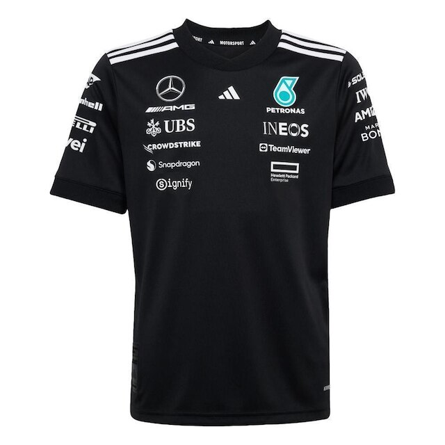 Camisa Infantil Adidas Mercedes - AMG Petronas Formula One Team White Black