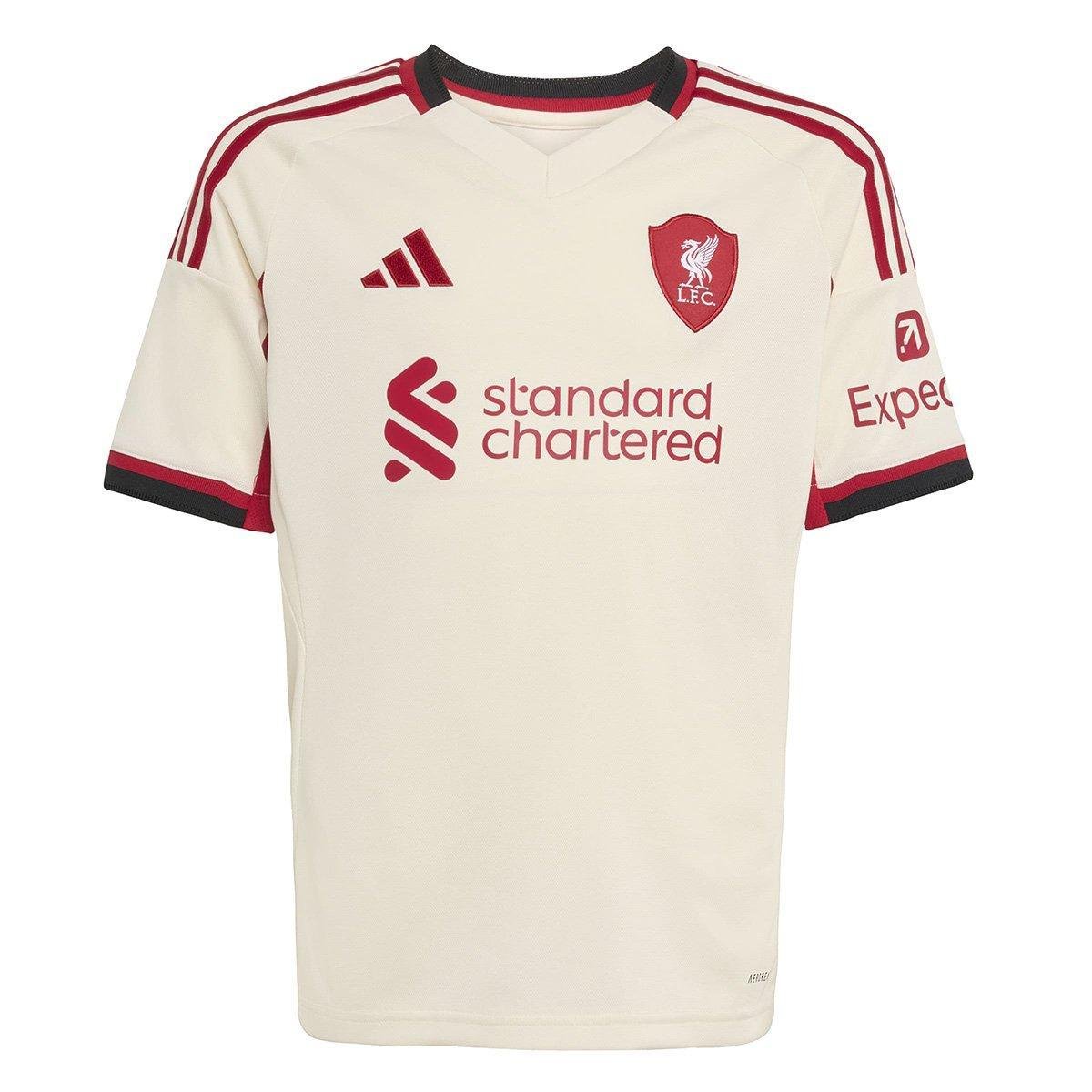Camisa Infantil Away Liverpool 25/26 s/n Torcedor Adidas Menor preço em Camisa Infantil Away Liverpool 25/26 s/n Torcedor Adidas