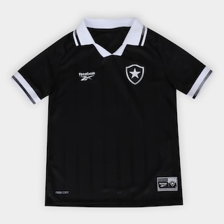 Camisa Infantil Botafogo II 25/26 s/n Torcedor Reebok - Preto