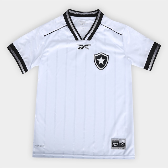Camisa Infantil Botafogo III 25/26 s/n Reebok - Branco