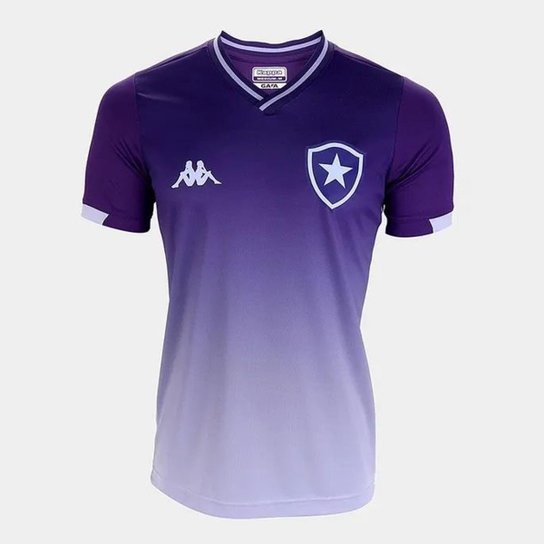 Camisa Infantil Botafogo Kappa Goleiro I 2019 Masculina - Roxo Menor preço em Camisa Infantil Botafogo Kappa Goleiro I 2019 Masculina - Roxo