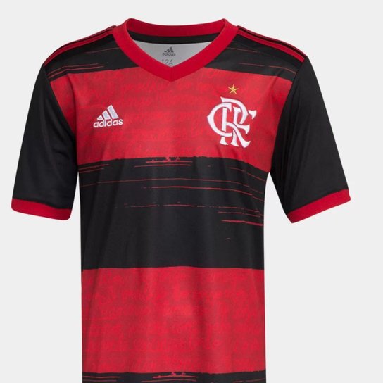 Camisa Infantil do Flamengo Adidas - Vermelho Menor preço em Camisa Infantil do Flamengo Adidas - Vermelho