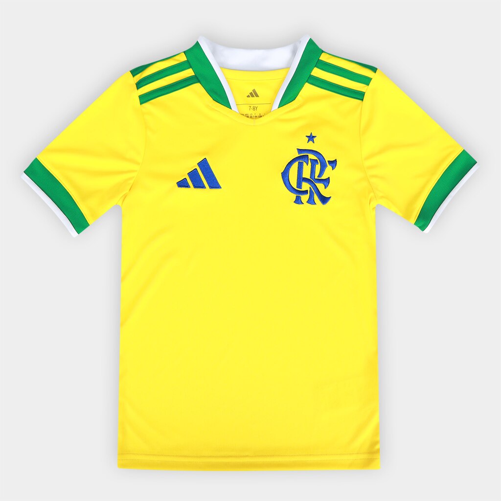 Camisa Infantil Flamengo Brasil Adidas 2026