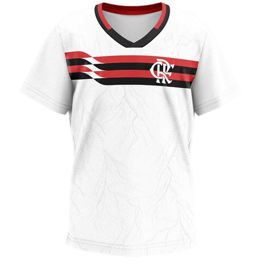 Camisa Infantil Flamengo Origem - Branco e Vermelho - 8