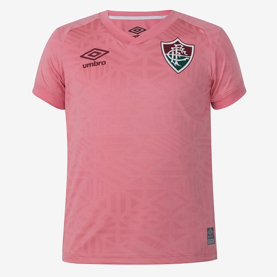 Camisa Infantil Fluminense Outubro Rosa 22/23 s/n° Torcedor Umbro Feminina - Rosa Menor preço em Camisa Infantil Fluminense Outubro Rosa 22/23 s/n° Torcedor Umbro Feminina - Rosa