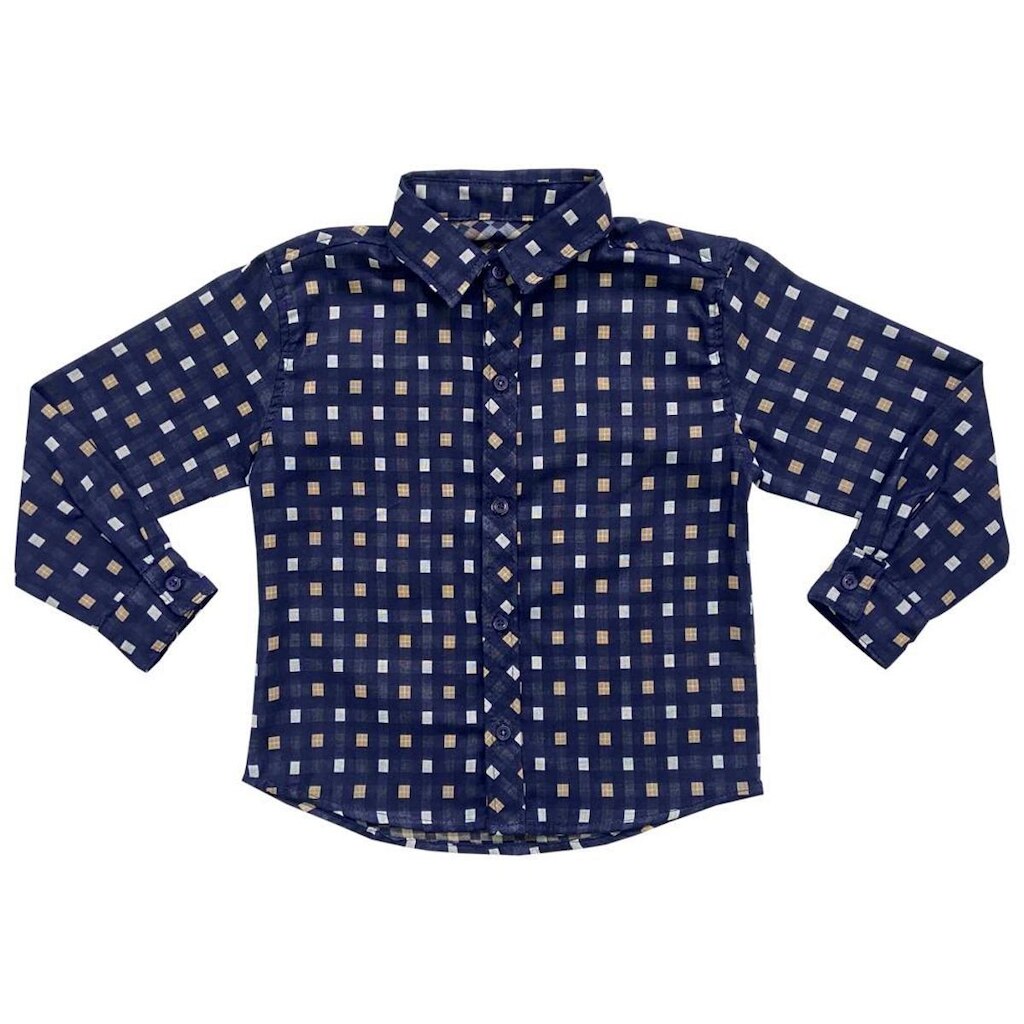 Camisa Infantil Look Jeans Manga Longa - VERDE - 02
