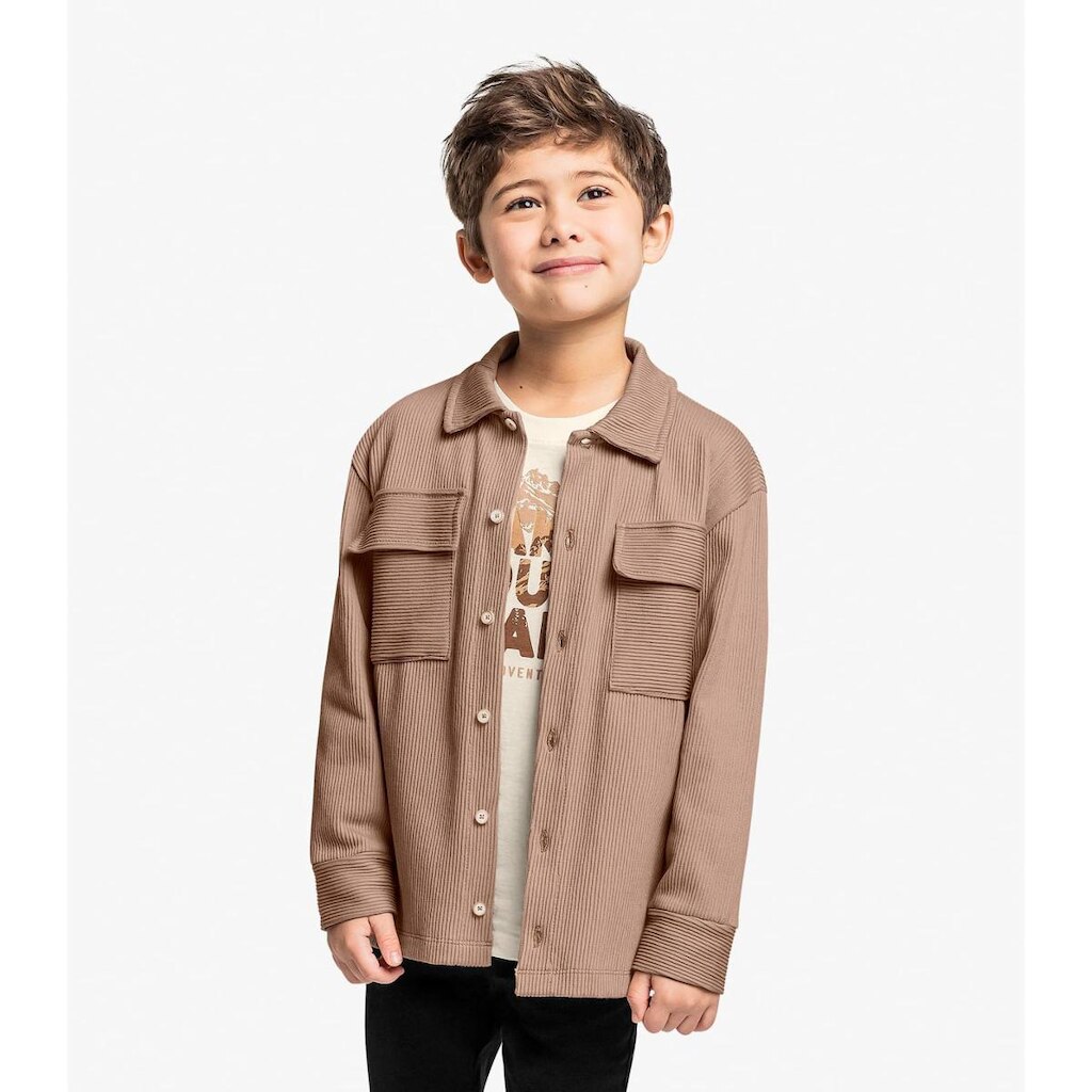 Camisa Infantil Menino Trick Nick Marrom