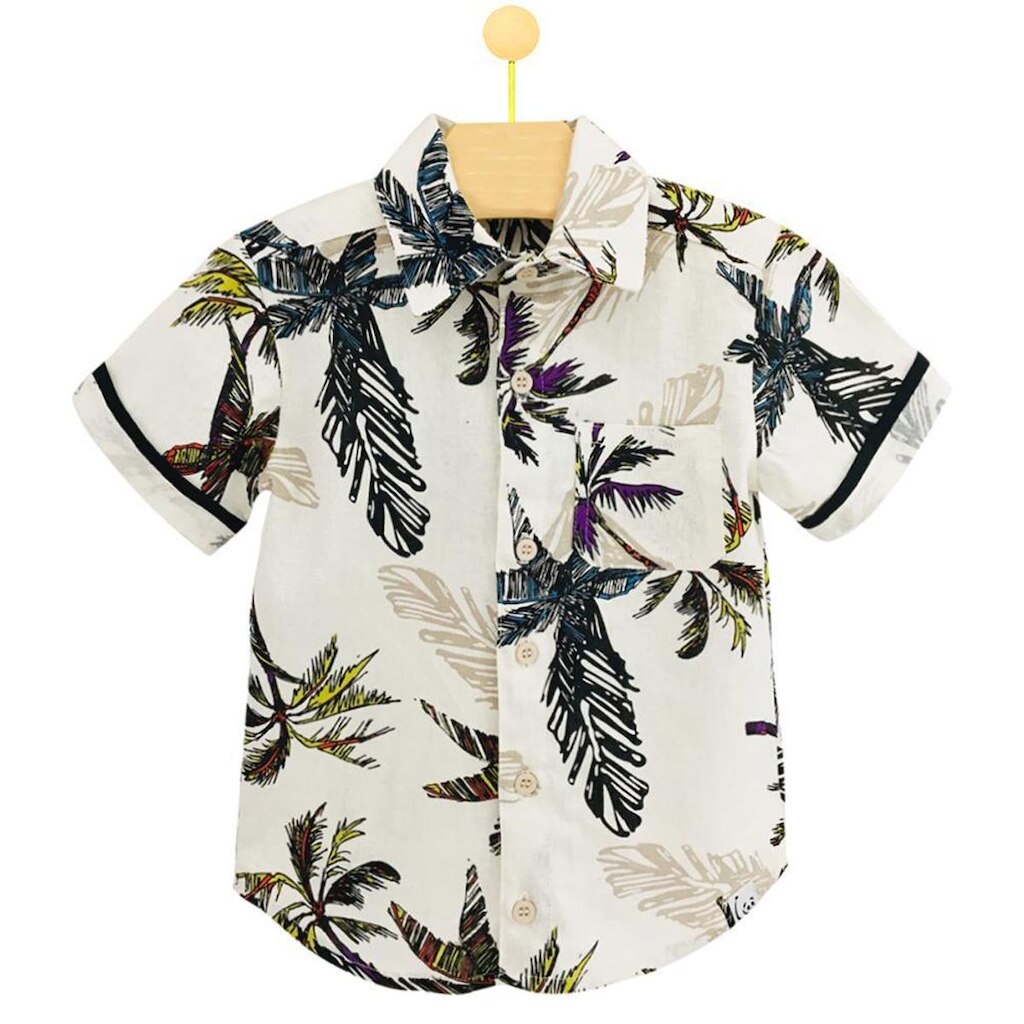 Camisa Infantil Pandi Linho Coqueiro Masculina