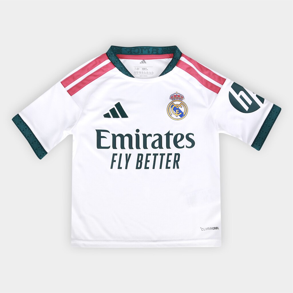 Camisa Infantil Real Madrid Home 26/27 s/n Torcedor Adidas