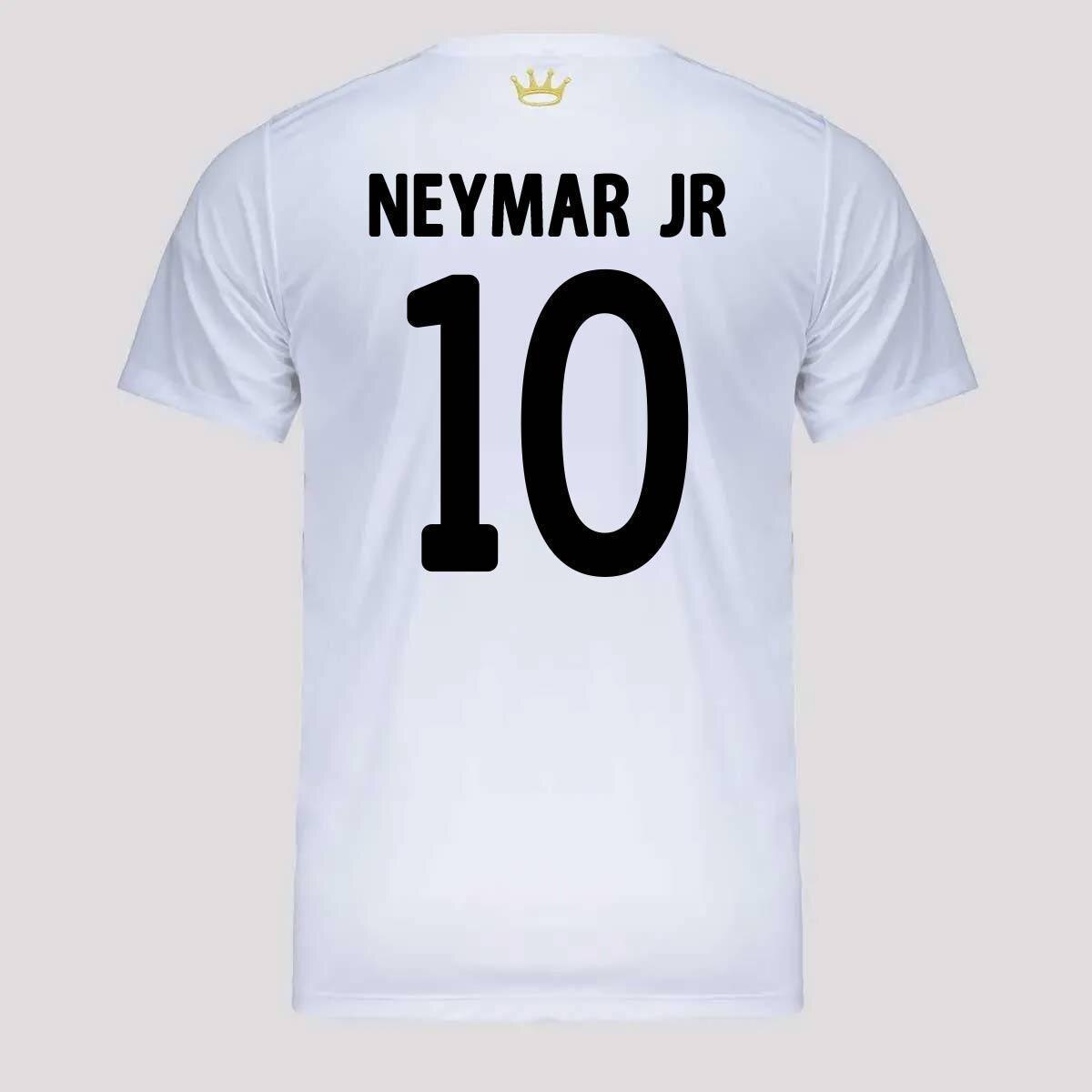 Camisa Infantil Santos 10 Neymar Unissex - Branco | Netshoes