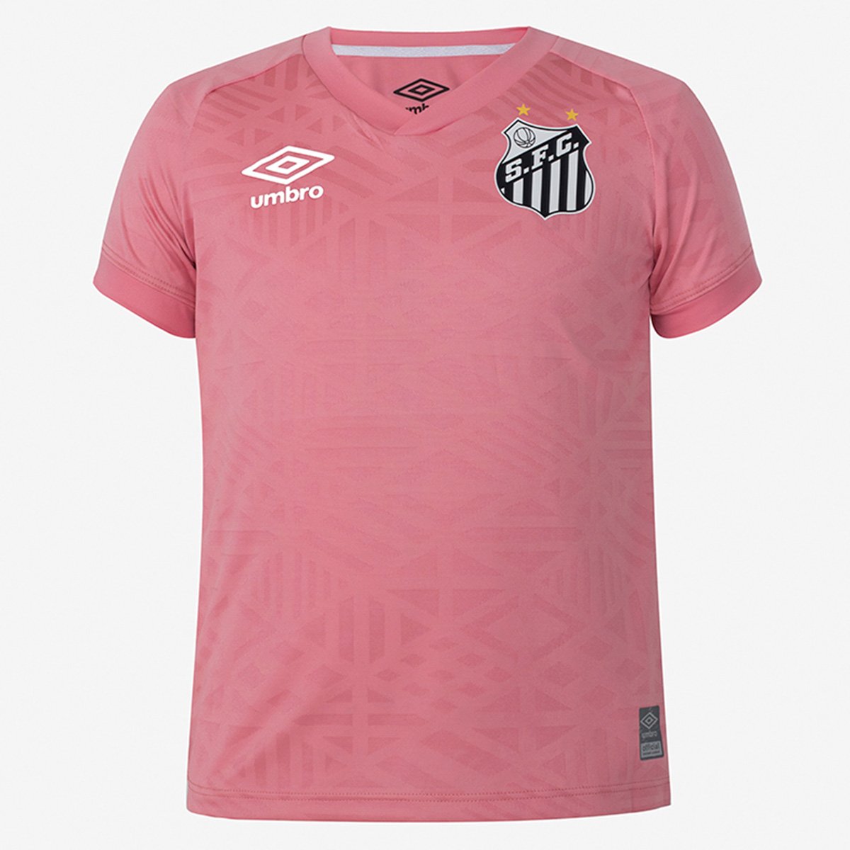 Camisa Infantil Santos Outubro Rosa 22/23 s/nº Torcedor Umbro Feminina