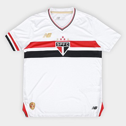 Camisa Infantil São Paulo I 25/26 Torcedor New Balance - Unissex