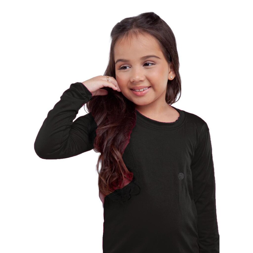 Camisa Infantil Térmica Uv50+ Proteção Solar Menina Segunda Pele