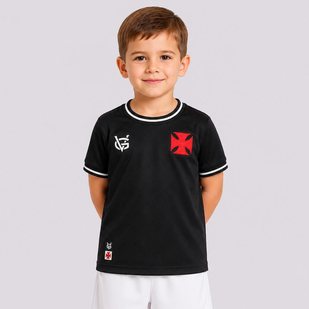 Camisa Infantil Vasco Raiz Cruz Maltina
