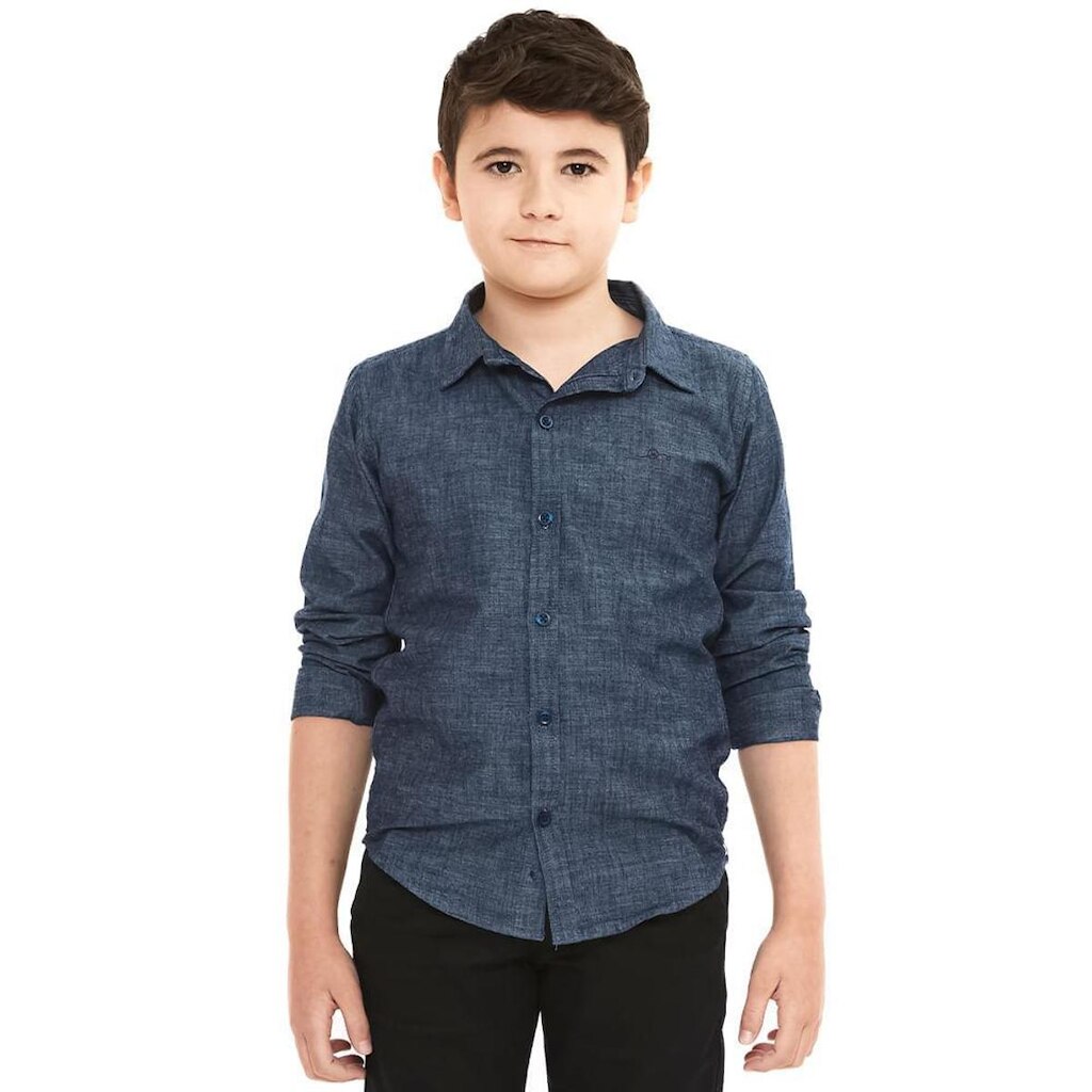 Camisa Infanto Juvenil Macho Americano Jeans - Remo Fenut