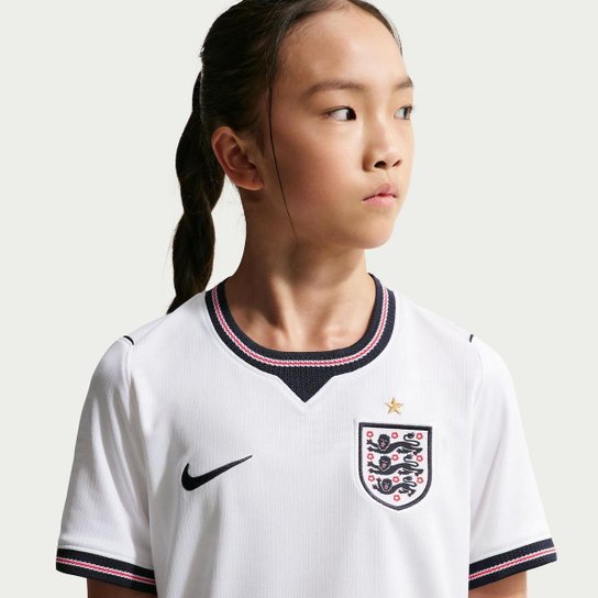 Camisa Inglaterra Nike I 2026/27 Torcedor Pro Infantil