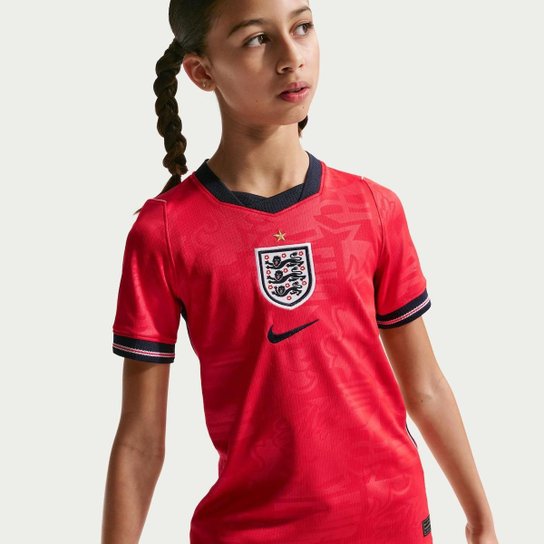 Camisa Inglaterra Nike II 2026/27 Torcedor Pro Infantil