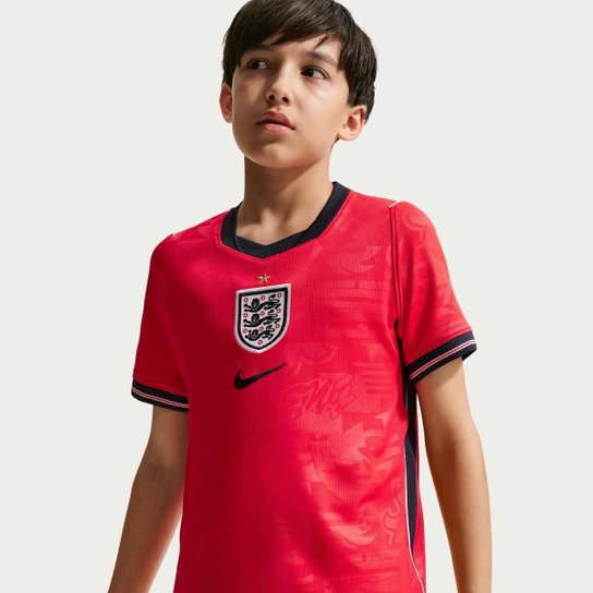 Camisa Inglaterra Nike II 2026/27 Torcedor Pro Infantil