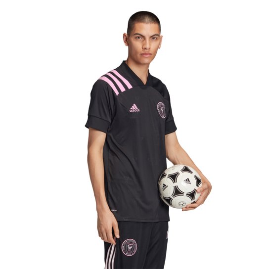 Camisa Inter Miami Away 20/21 s/n° Torcedor Adidas Masculina - Preto e Rosa Menor preço em Camisa Inter Miami Away 20/21 s/n° Torcedor Adidas Masculina - Preto e Rosa