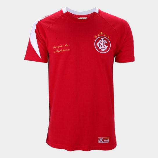 Camisa Internacional 2006 Libertadores Retrô Mania Masculina - Vermelho é ruim? Camisa Internacional 2006 Libertadores Retrô Mania Masculina - Vermelho é boa?