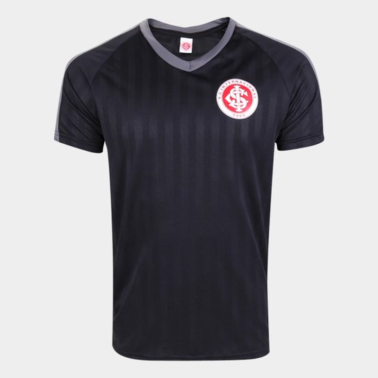 Camisa Internacional Black Pack Masculina - Preto+Cinza Menor preço em Camisa Internacional Black Pack Masculina - Preto+Cinza