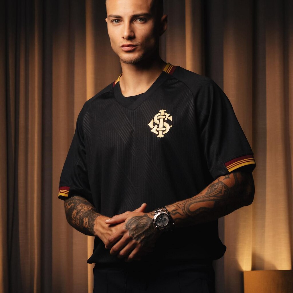 Camisa Internacional Gold Preta Masculina