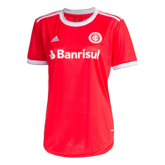 Camisa Internacional I 20/21 s/nº Torcedor Adidas Feminina - Vermelho Menor preço em Camisa Internacional I 20/21 s/nº Torcedor Adidas Feminina - Vermelho