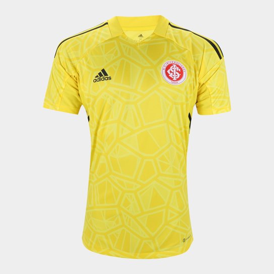 Camisa Internacional I 22/23 s/n° Goleiro Adidas Masculina - Amarelo Menor preço em Camisa Internacional I 22/23 s/n° Goleiro Adidas Masculina - Amarelo